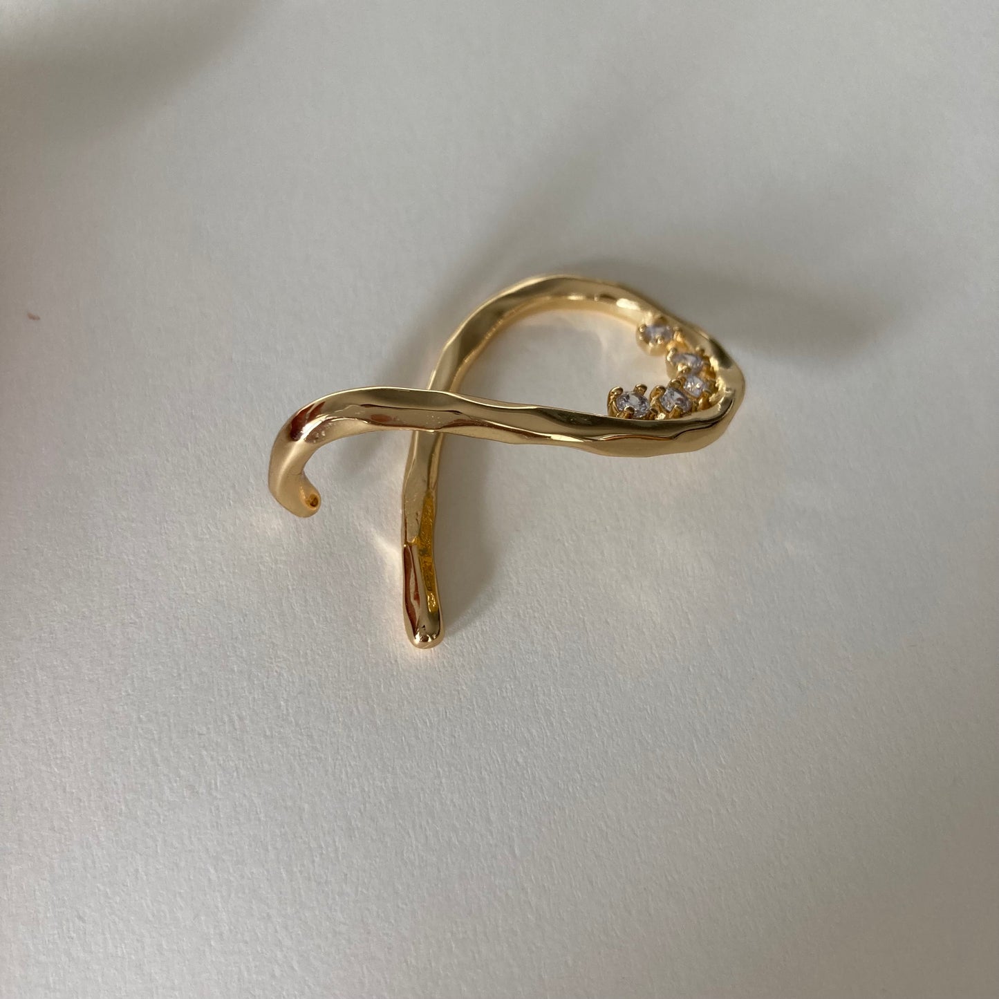 Wrap-around Diamond Ear Cuff