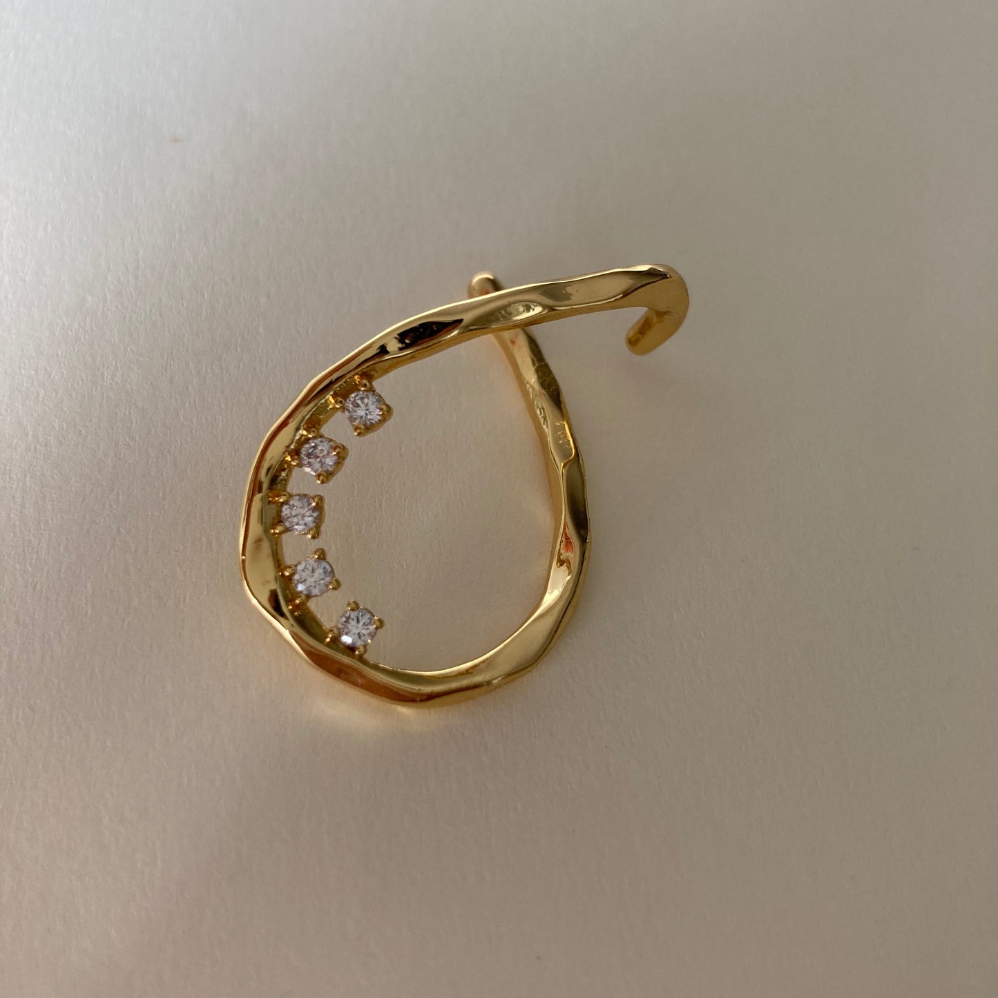 Wrap-around Diamond Ear Cuff