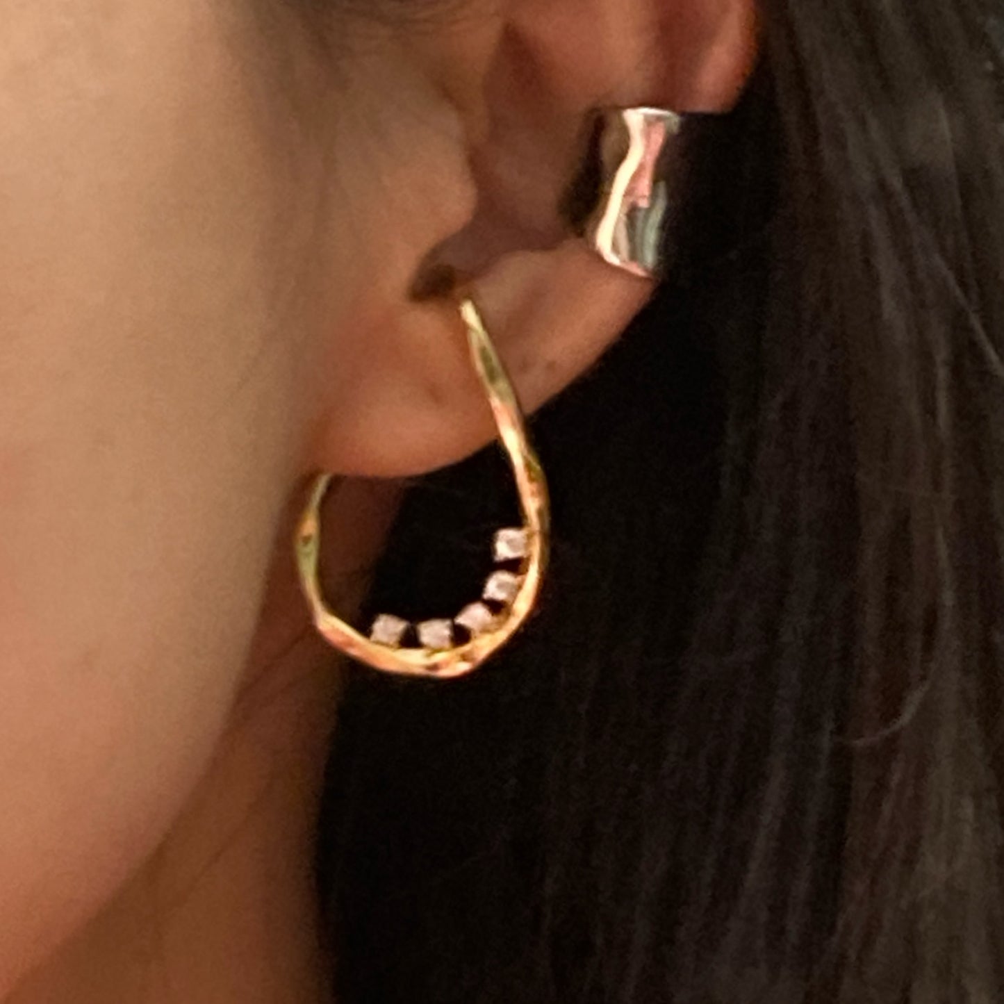 Wrap-around Diamond Ear Cuff