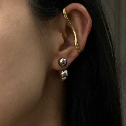 Sleek Gold-Tone Ear Cuff