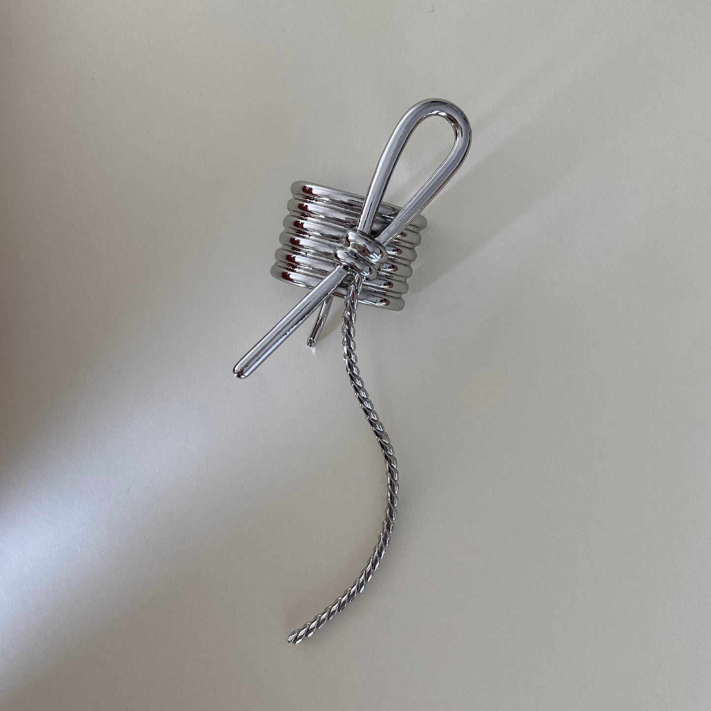 Knotted Metal Rope Hair Pin